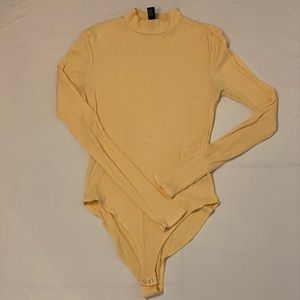 Yellow Forever 21 Bodysuit